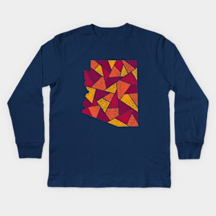 Arizona Mosaic - Desert Sunrise Kids Long Sleeve T-Shirt